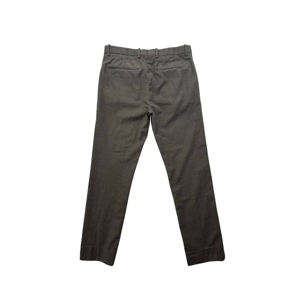 Theory Wool Cashmere Blend Trousers Size 31 Gray Brown Slim Business Pants